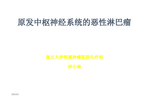 原发中枢神经系统的恶性淋巴瘤洪小南