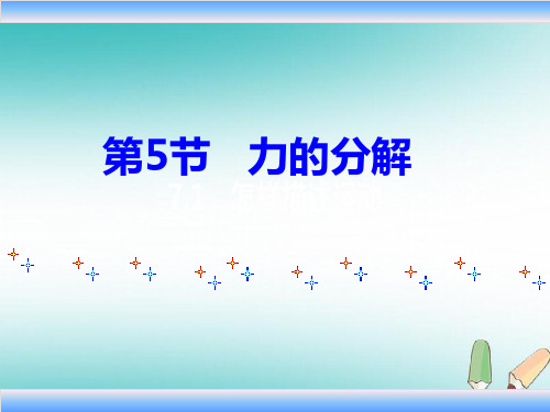 新版 《力的分解》(共21张PPT)学习PPT