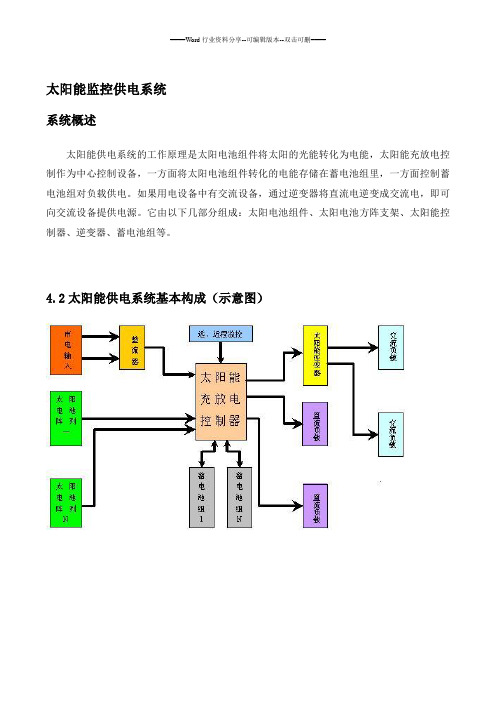 太阳能监控供电系统