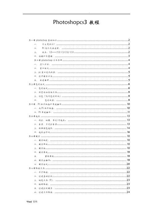 photoshopCS3基础教程