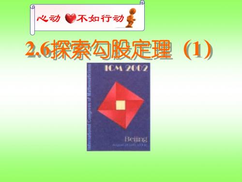 2.6探索勾股定理(一)-