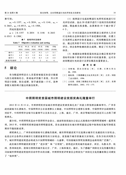 中照照明奖首届城市照明建设奖颁奖典礼隆重举行