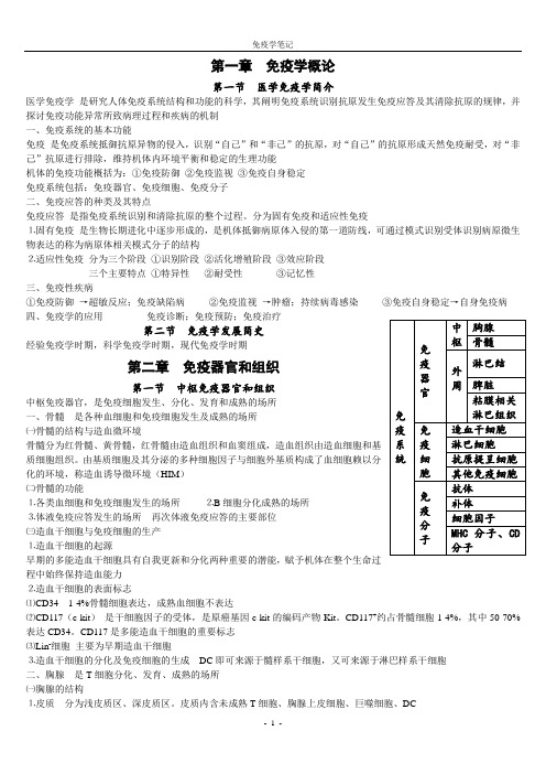 湘南学院医学免疫学笔记