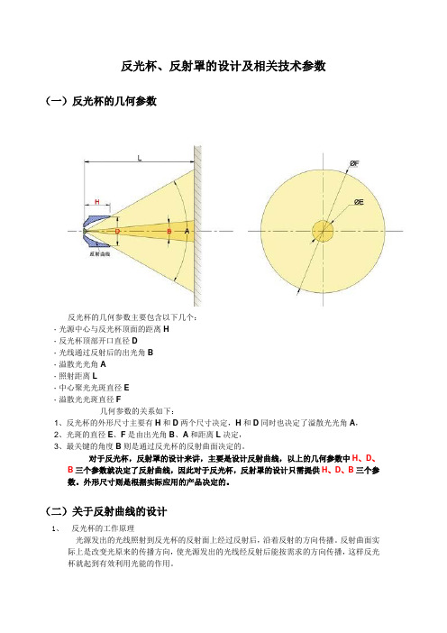 COB反光杯设计分析