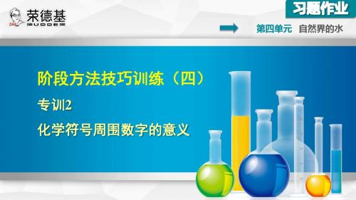 化学九上专项训练2：化学符号周围数字的意义