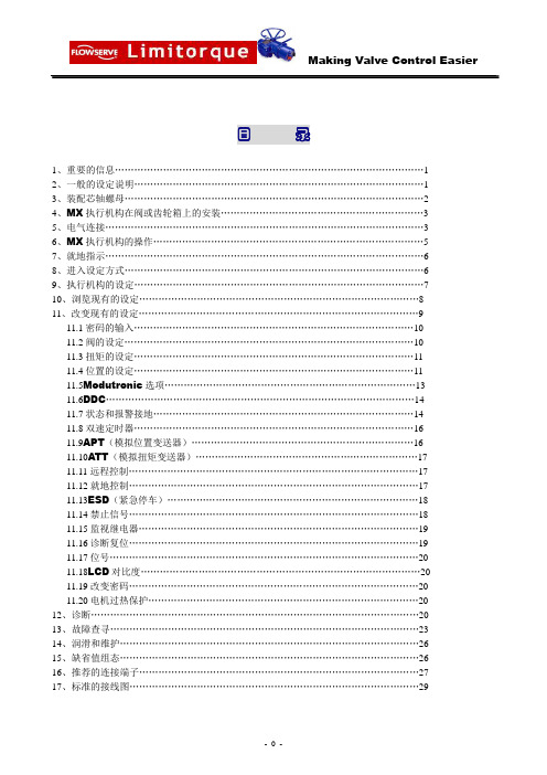 limitorque利米托克解析