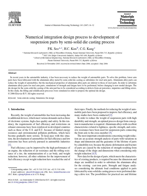 Numerical integration design__ process to development of suspension parts by semi-solid die casting_