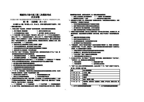 鹤壁高中13届高三第一次段考历史试卷(中国现代政治和多极化)