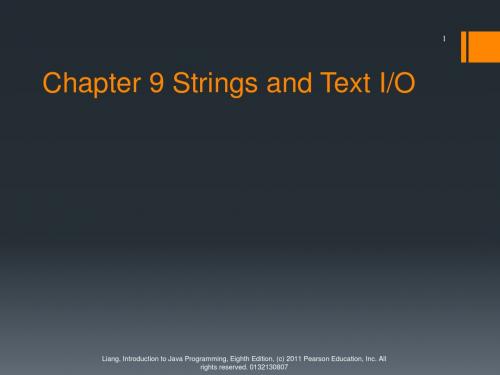 java语言程序设计-基础篇--第八版--英文课件(第9章)