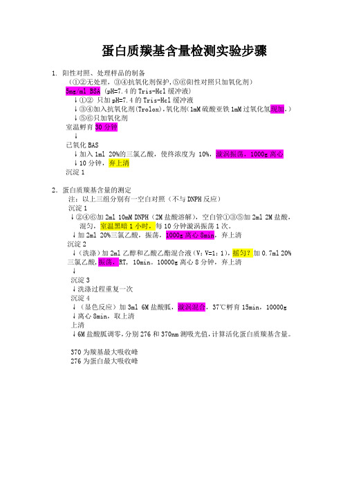 liu-3-蛋白质羰基含量测定实验步骤