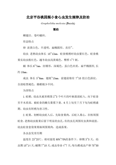 (精选)梨小食心虫
