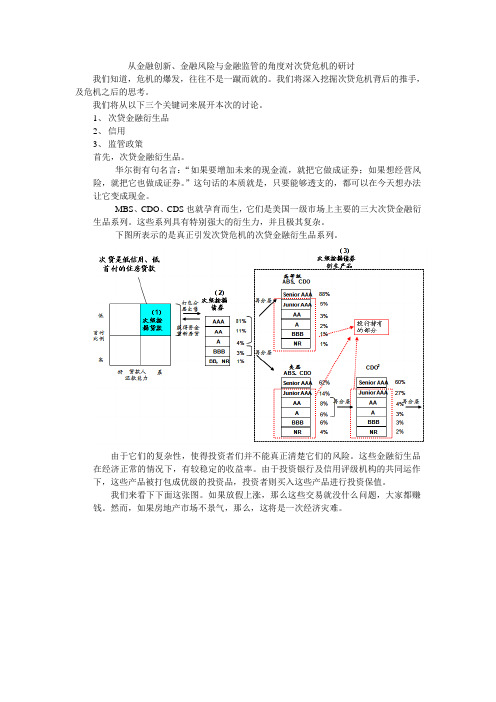 金融创新、金融风险与金融监管的关系——围绕次贷危机