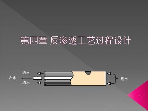 反渗透工艺过程设计ppt课件