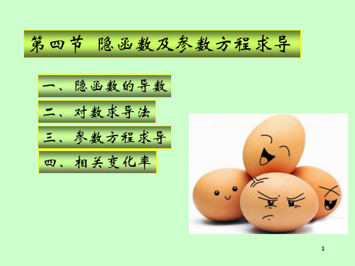 隐函数及参数方程求导