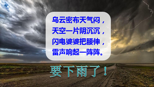 全国优质课一等奖人教部编版小学二年级语文下册《雷雨》公开课课件