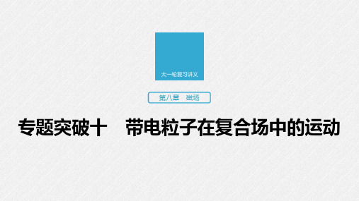 2020版高考物理(江苏专用版)新增分大一轮课件：第八章磁场专题突破十