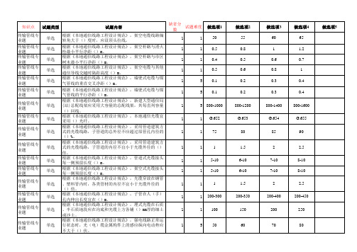 光缆通信线路工程设计规范