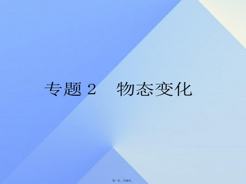 江苏省南通市通州区西亭初级中学中考物理一轮复习专题2物态变化课件