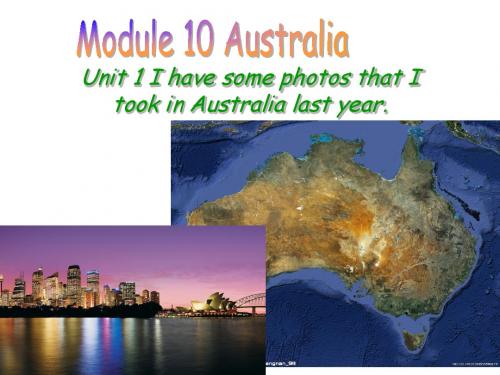 外研版九年级上 module 10 Australia unit 1