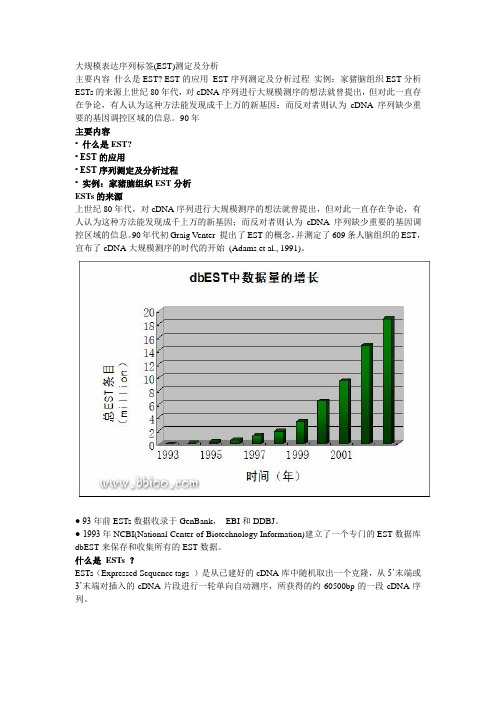 EST大规模表达序列标签