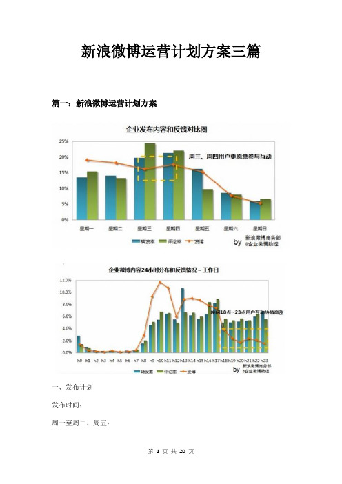 新浪微博运营计划方案三篇