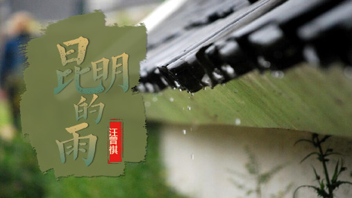 《昆明的雨》ppt课件