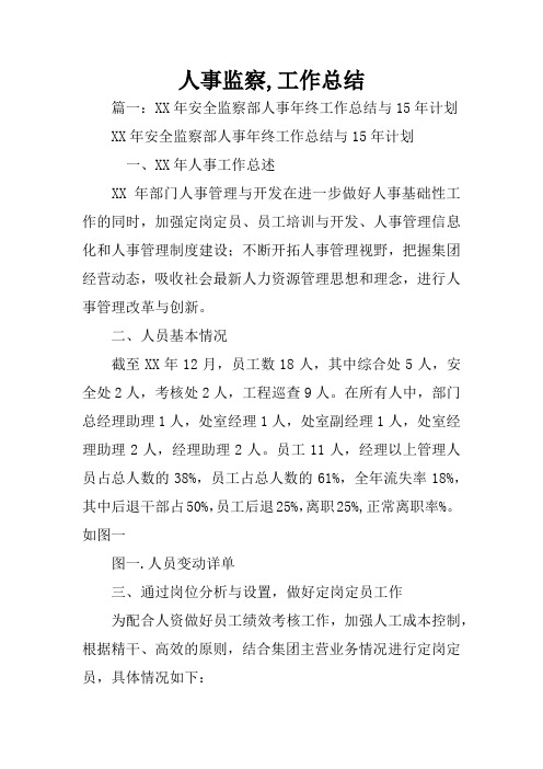 人事监察,工作总结