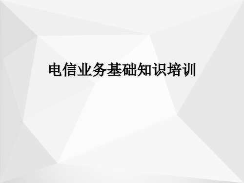 电信业务简介ppt