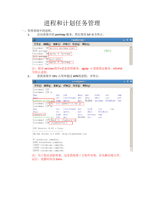 进程和计划任务管理