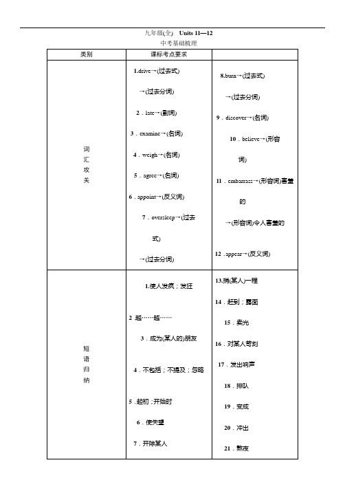 2016学年度《中考王》中考命题研究英语(河北人教版)教材知识梳理九年级 (6)