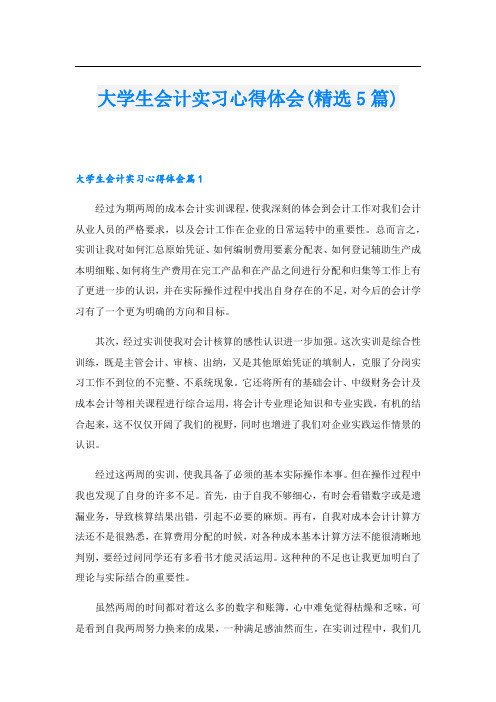 大学生会计实习心得体会(精选5篇).doc