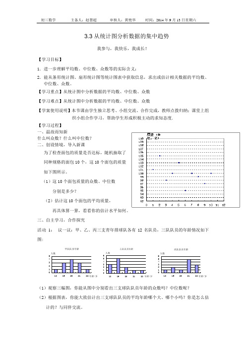 从统计图分析数据的集中趋势