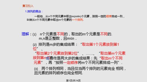 排列⑵全排列与排列数公式的运算PPT课件