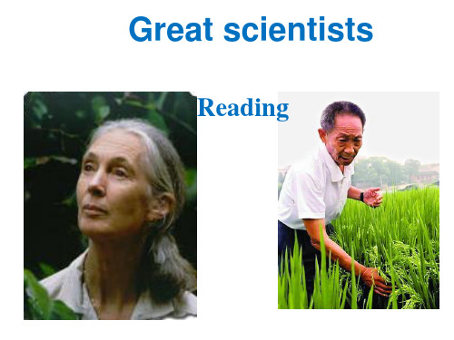 Unit 1 Great Scientists Reading 课件-高中英语人教新课标必修五