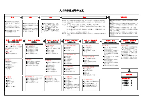 人才梯队建设培养方案流程图