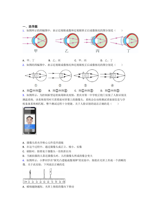 (好题)初中物理八年级下第六章《常见的光学仪器》测试题(有答案解析)(2)