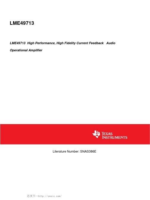 LME49713MANOPB系列规格书,Datasheet 资料