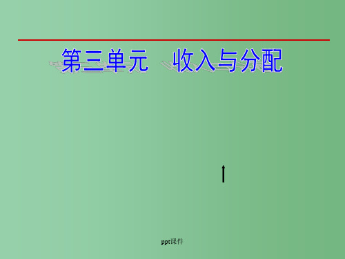 高中政治 第七课 个人收入的分配课件 新人教版必修1