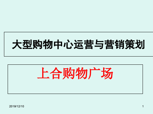 大型购物中心运营与营销策划 (2)