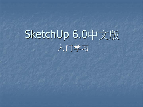 SketchUp入门教程教材ppt课件