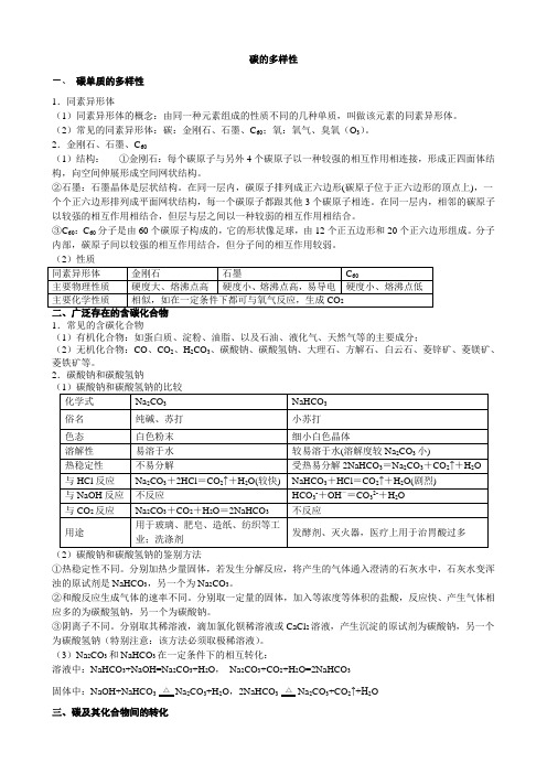 高考化学复习专题六碳和硅