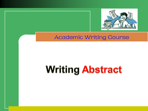 unit 8 Writing Abstract