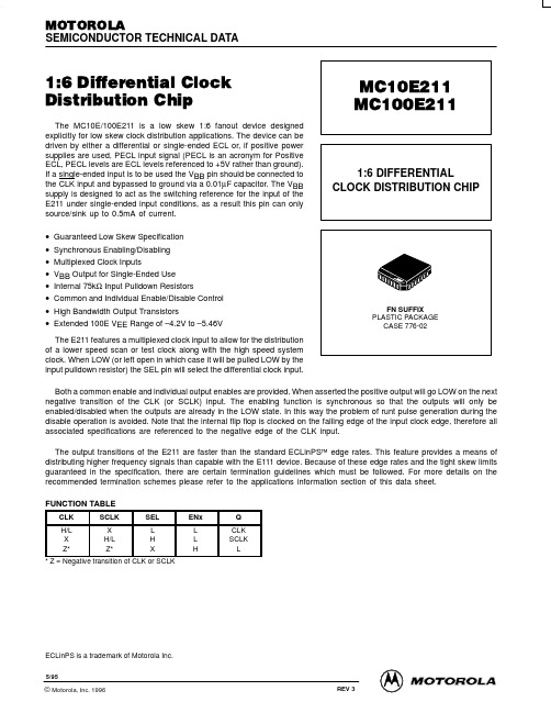 MC10E211FN资料