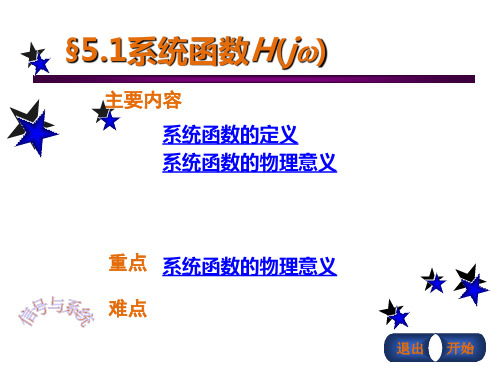 §5.01.系统函数H(jw)