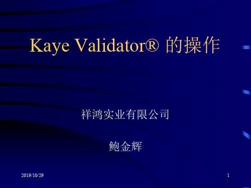 KayeSOP培训讲义(PPT 69页)