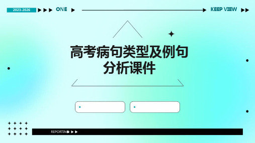 高考病句类型及例句分析课件