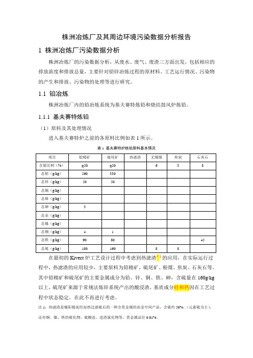 污染数据分析报告