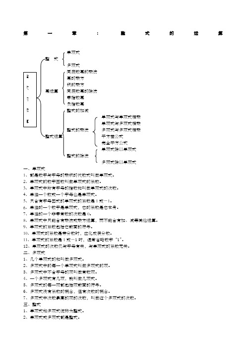 七年级数学下册全部知识点归纳