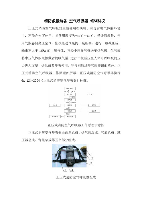 消防救援装备 空气呼吸器 培训讲义