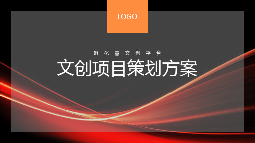 路演文创项目策划方案PPT模板